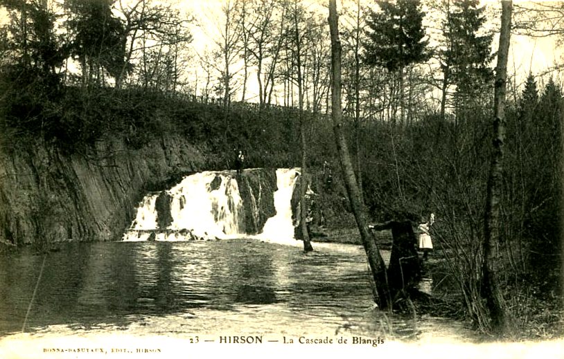 Hirson (Aisne) CPA Blangis la cascade