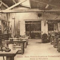 Hirson (Aisne) CPA l'école, atelier de menuiserie
