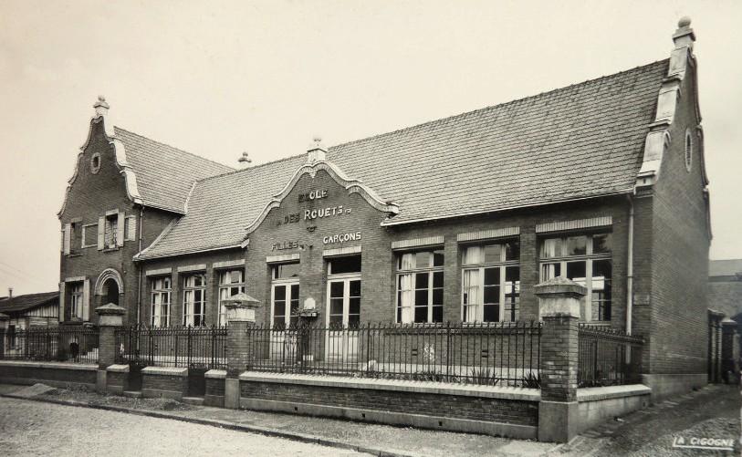 Hirson (Aisne) CPA l'école des Rouets