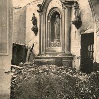 Hirson (Aisne) CPA l'église incendiée en 1906