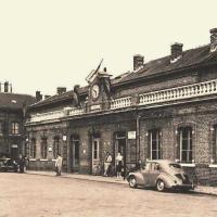 Hirson (Aisne) CPA la gare en 1947