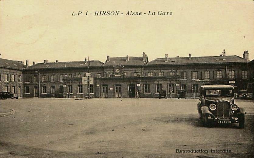 Hirson (Aisne) CPA la gare en 1934