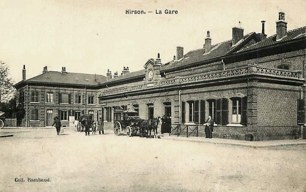 Hirson (Aisne) CPA la gare en 1908