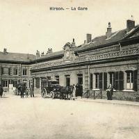 Hirson (Aisne) CPA la gare en 1908