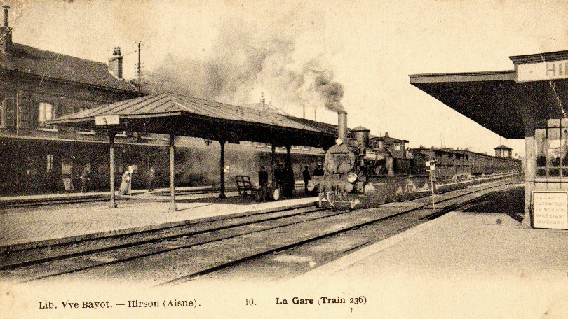 Hirson (Aisne) CPA la gare