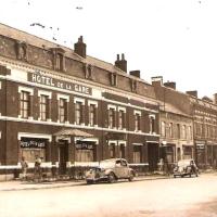 Hirson (Aisne) CPA l'hôtel de la Gare en 1952