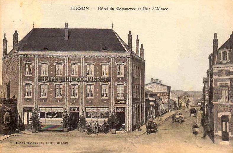 Hirson (Aisne) CPA l'hôtel du Commerce