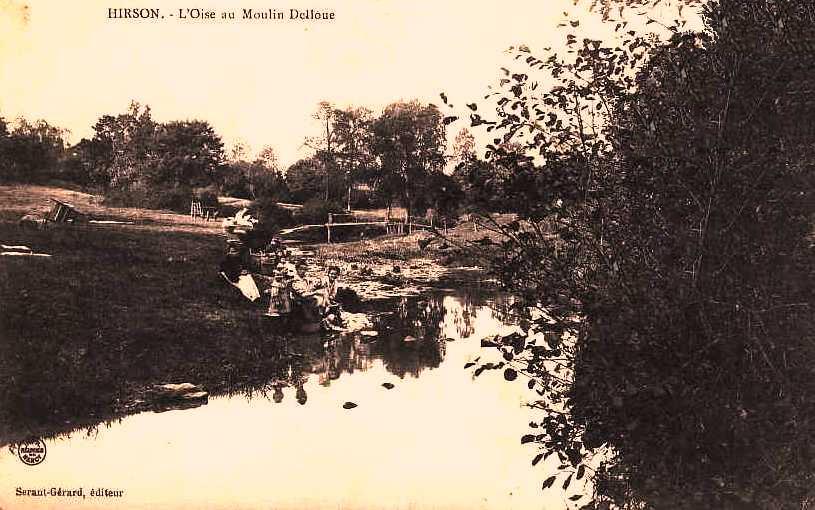 Hirson (Aisne) CPA l'Oise au moulin Delloue