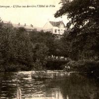 Hirson (Aisne) CPA l'Oise et la passerelle