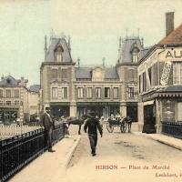 Hirson (Aisne) CPA la place du marché