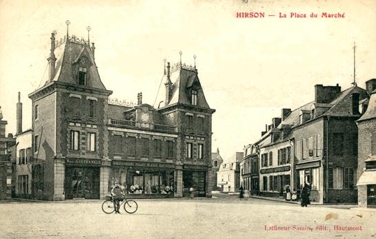 Hirson (Aisne) CPA la place du marché