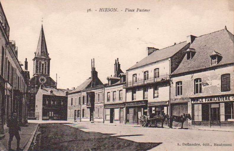 Hirson (Aisne) CPA la place Pasteur