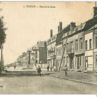 Hirson (Aisne) CPA la rue de la gare