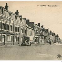 Hirson (Aisne) CPA la rue de la gare