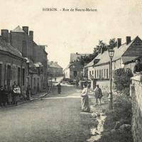 Hirson (Aisne) CPA la rue de Neuve-Maison en 1908