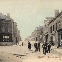 Hirson (Aisne) CPA la rue de Vervins