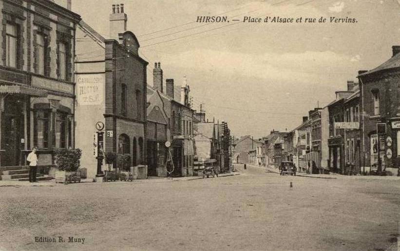 Hirson (Aisne) CPA la rue de Vervins
