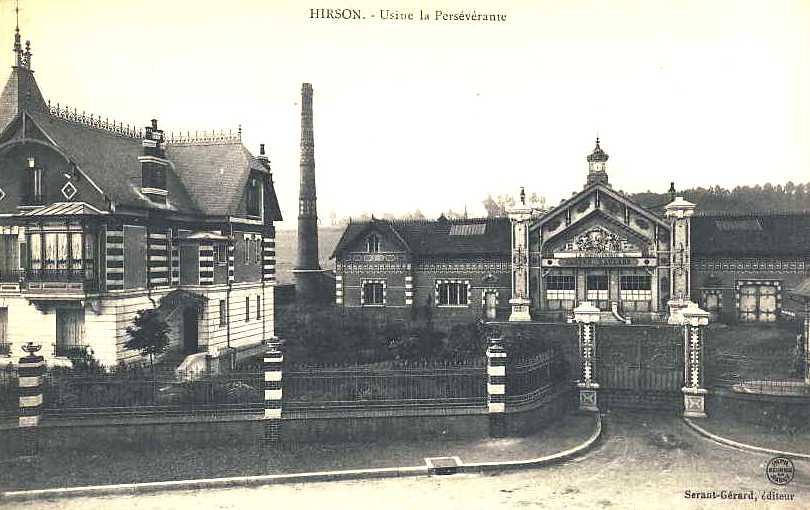 Hirson (Aisne) CPA l'usine Persévérante Laulard