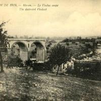 Hirson (Aisne) CPA le viaduc détruit en 1914