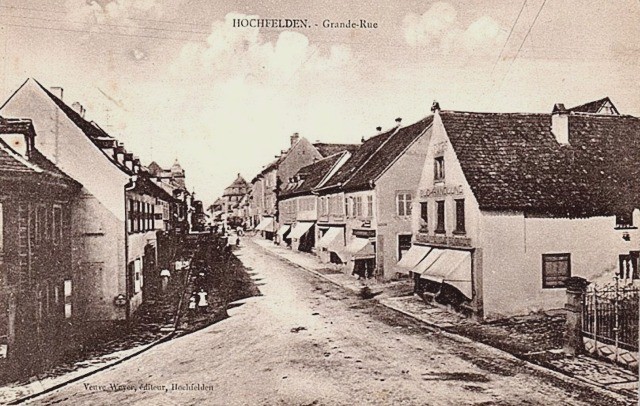 Hochfelden 67 la grande rue cpa