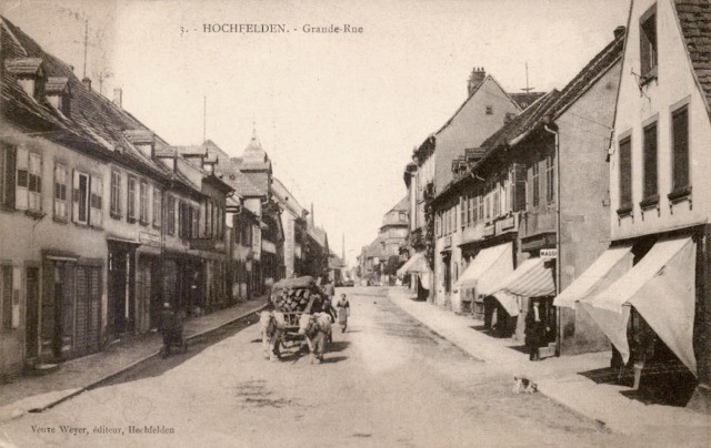 Hochfelden 67 la grande rue cpa