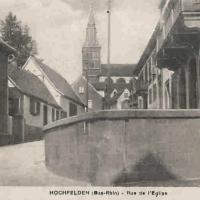 Hochfelden 67 la rue de l eglise cpa
