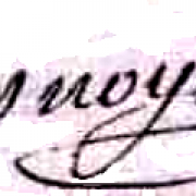 Honoré Magloire Desnoyelles (1787/1841), sa signature en 1834