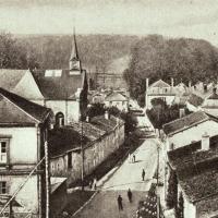 Inor (Meuse) La mairie et l'église CPA