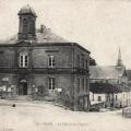 Inor (Meuse) La mairie et l'église CPA
