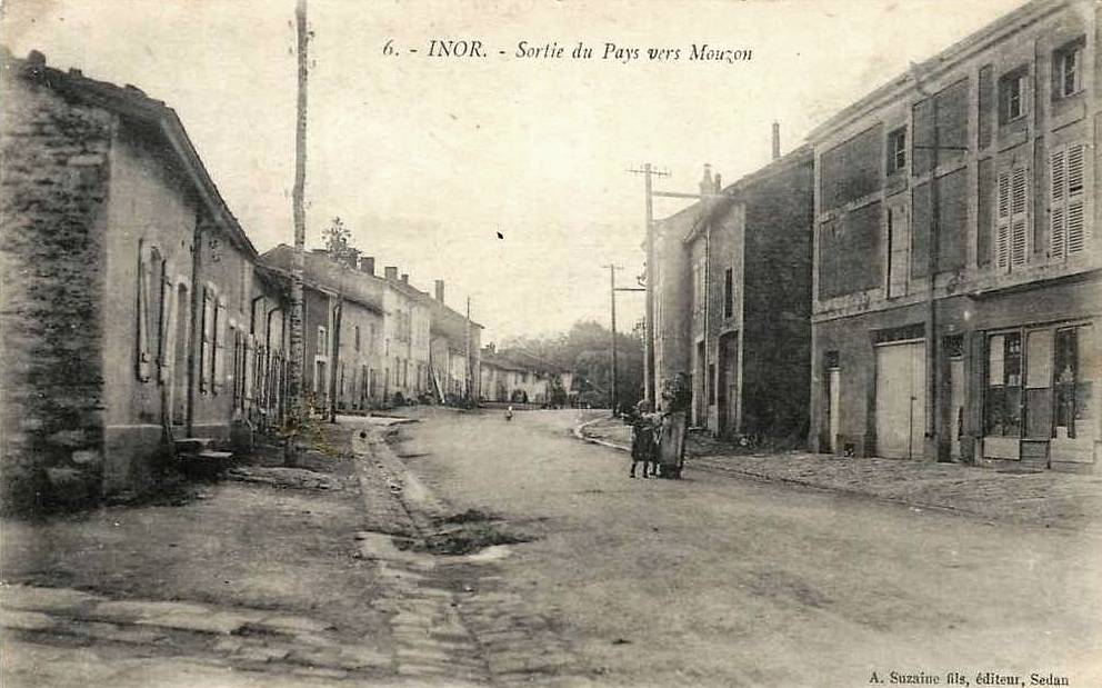 Inor (Meuse) La route de  Mouzon CPA