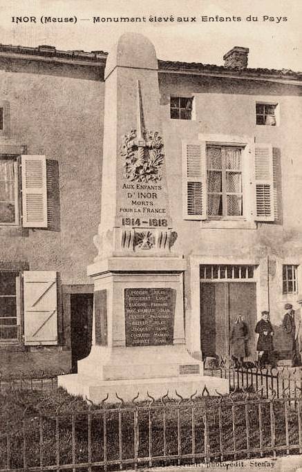 Inor (Meuse) Le monument aux morts CPA