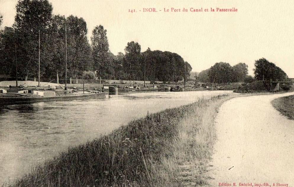 Inor (Meuse) Le port et canal