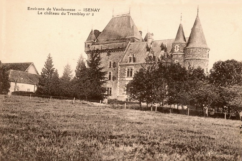 Isenay (Nièvre) Tremblay, le château CPA