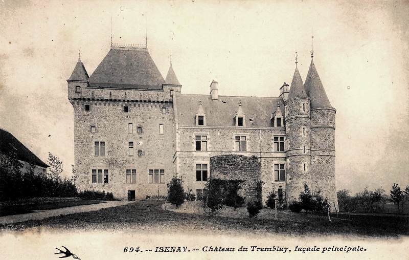 Isenay (Nièvre) Tremblay, le château CPA