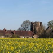 Jaudrais (28) Le donjon du château CPA