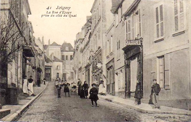 Joigny (89) La rue d'Etape CPA