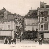 Joigny (89) Le pont et la grande rue CPA
