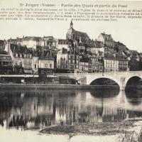 Joigny (89) Les quais et le pont CPA