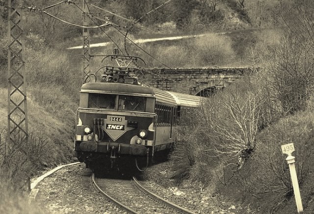 Le train, cpa