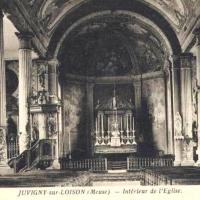 Juvigny-sur-Loison (Meuse) L'église Saint Denis CPA