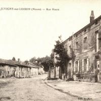 Juvigny-sur-Loison (Meuse) La rue Haute CPA