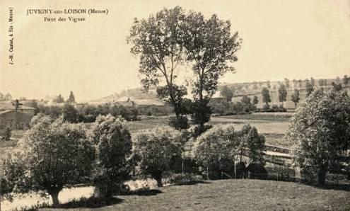 Juvigny-sur-Loison (Meuse) Le pont des vignes CPA