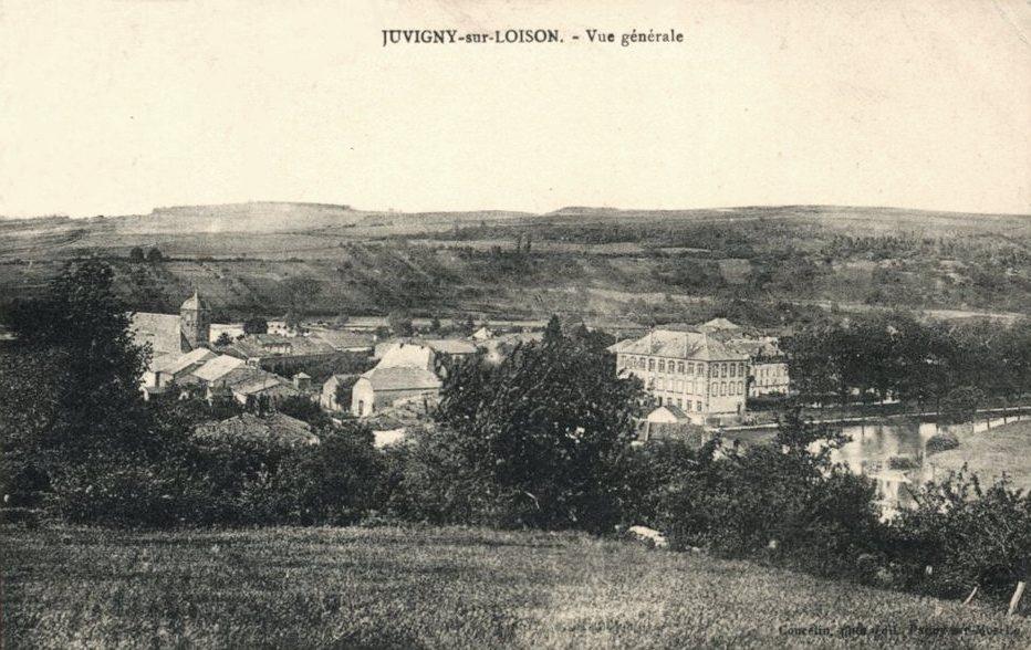 Juvigny-sur-Loison (Meuse) Vue générale en 1910 CPA