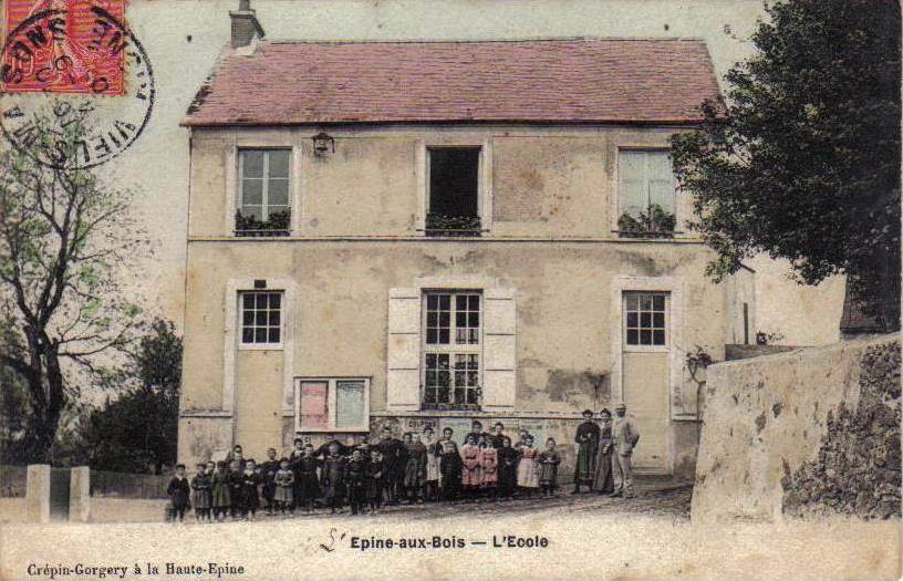 L'Epine-aux-Bois (Aisne) CPA Ecole