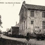 L'Epine-aux-Bois (Aisne) CPA Mairie et école