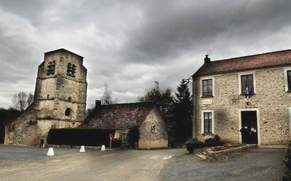 L'Epine-aux-Bois (Aisne) Eglise et mairie