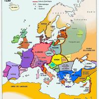 L'Europe en 1250, après les invasions mongoles