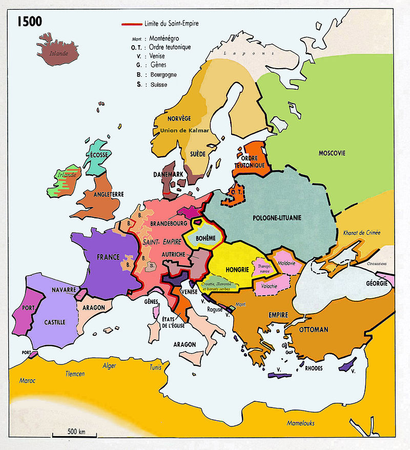 L'Europe en 1500