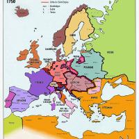 L'Europe en 1750