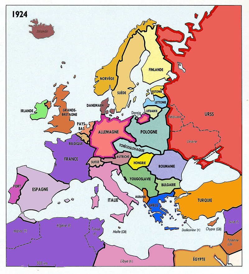 L'Europe en 1924